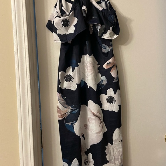 Murimia Summer Blue Floral Dress - Picture 3 of 3